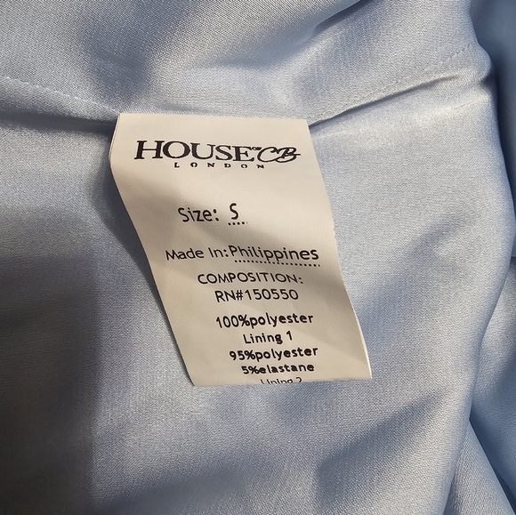 BRAND NEW House of CB BELLINA blue corset midi dress size small - Picture 13 of 14